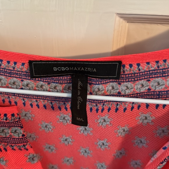 WOMENS BCBG MAXAZRIA REDBERRY CRISTEN HI LOW KAFTAN DRESS M/L - Picture 4 of 7